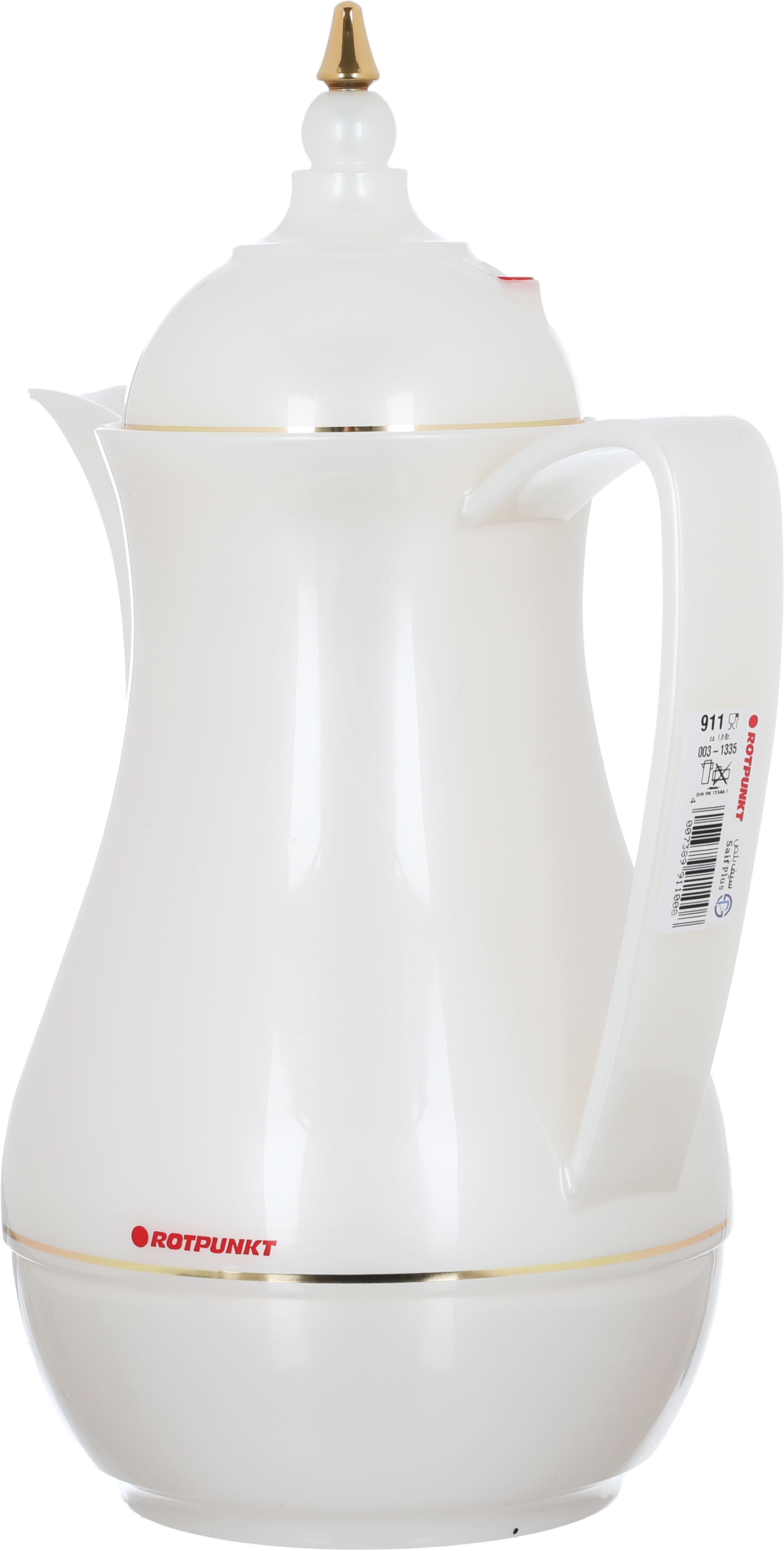 Rotpont thermos, 1 liter, glass inner container, plastic outer shell - white product image 2