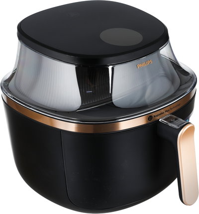 قلاية هوائية فيليبس، 1700 واط، 6.2 لتر، 16 وظيفة، NA332/00 - اسود ذهبي product image 4