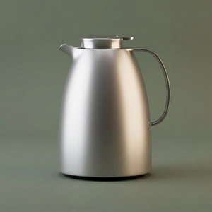 Al Saif Gallery Lima thermos, 1 liter, thermal glass inner container, plastic outer shell - silver product image