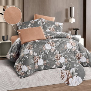 طقم لحاف قماش، 230x250 سم، نفرين، 6 قطع - متعدد الالوان product image 2
