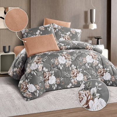 طقم لحاف قماش، 230x250 سم، نفرين، 6 قطع - متعدد الالوان product image 2