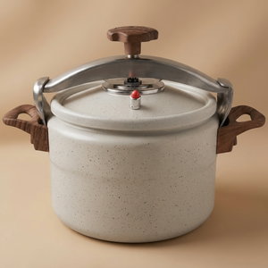 Al Saif Gallery Aluminum Pressure Cooker, 9 Liters - Beige product image