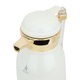 Al Saif Gallery Shahad thermos set, 1/1 liter, transparent handle, two pieces, thermal glass inner container, steel outer shell - white product image 5