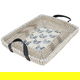 Al Saif Gallery wicker serving tofir, 47 x 35 x 4.5 cm, rectangle - beige white product image 1