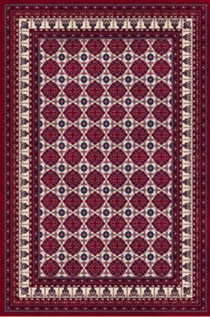 سجاده كورتينا شكل مستطيل، 2×3 سم، صنع آلياً - احمر product image