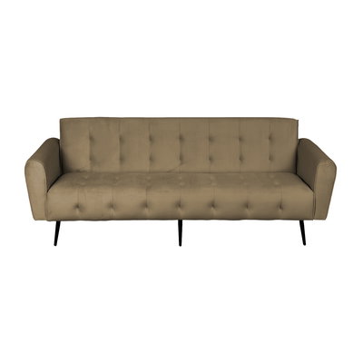 كنبة سرير مونتيلا خشب سويدي باك كومفورت، 190x70x90 سم، قماش مخمل - بني product image 2