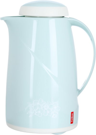 Helios thermos, 0.6 liters, thermal glass inner container, plastic outer shell - light green product image 2