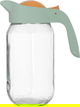 جيك زجاج مع غطاء هيرفين، 1 لتر - اصفر شفاف product image 1