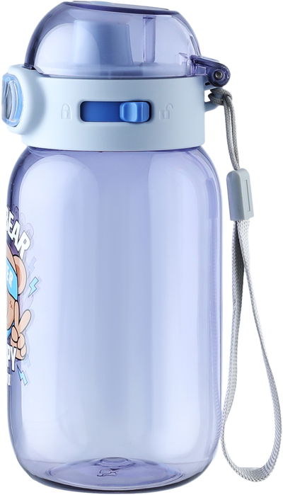 مطارة بلاستيك للاطفال مع غطاء سيفسو، 460 مل - ازرق شفاف product image 2