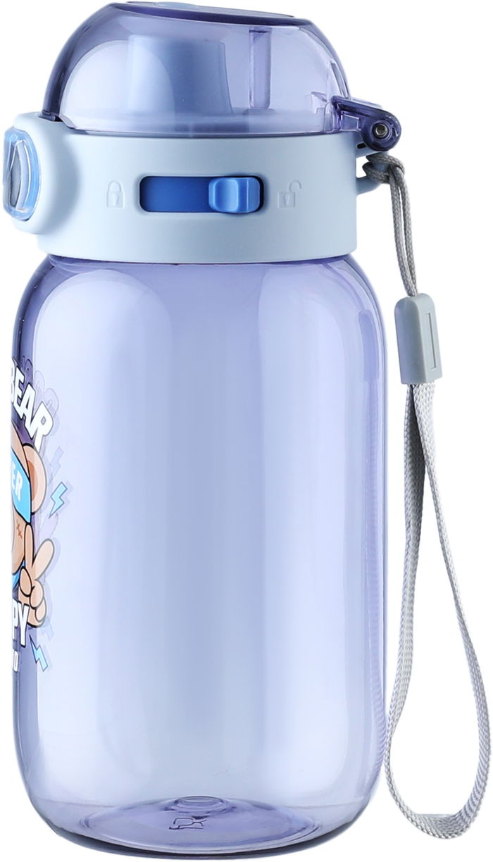 مطارة بلاستيك للاطفال مع غطاء سيفسو، 460 مل - ازرق شفاف product image 2