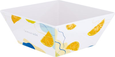 Al Saif Gallery Porcelain Salad Bowl, Lemon Pattern, Large - White product image 2