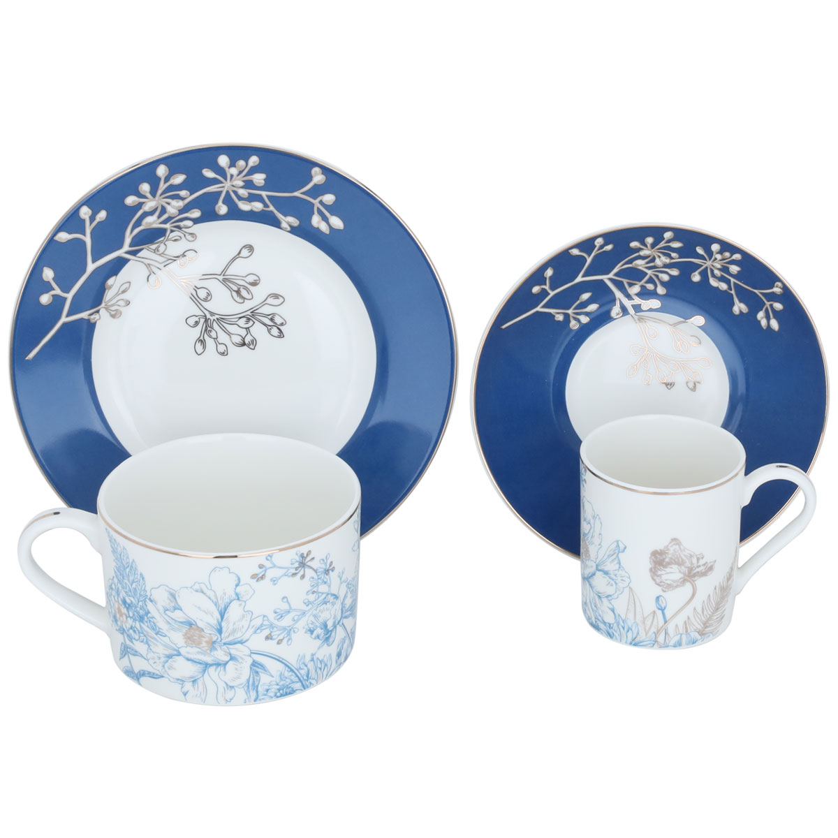 طقم سفرة بورسلان السيف غاليري، 86 قطعة - أبيض product image 6