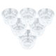 Al Saif Gallery Saudi Arabic coffee cups set, 6 pieces - white product image 1