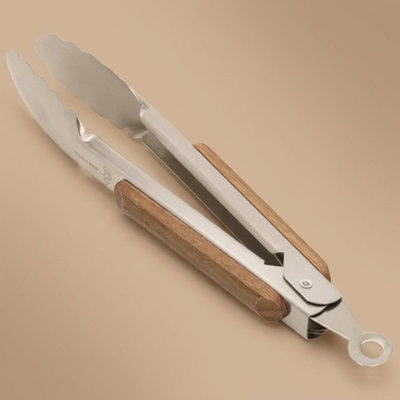 Steel Tweezers with Saif Gallery Wood Hand, 9 Inch - Silver product image 1