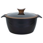 طقم قدور جرانيت نيوكلاين، 10 قطع، غطاء زجاج - ازرق غامق product image 2