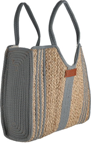 شنطة ترامس خوص السيف غاليري، 43x35 سم - بيج رمادي غامق product image 2