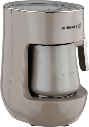 Korkmaz Turkish Coffee Maker, 17x14x23 cm, 700W, Touch Control - Beige Silver product image 2