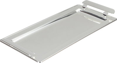 Al Saif Gallery Stainless Steel Serving Tray, 40x18.5x1.7 cm, Rectangular - Silver product image 1