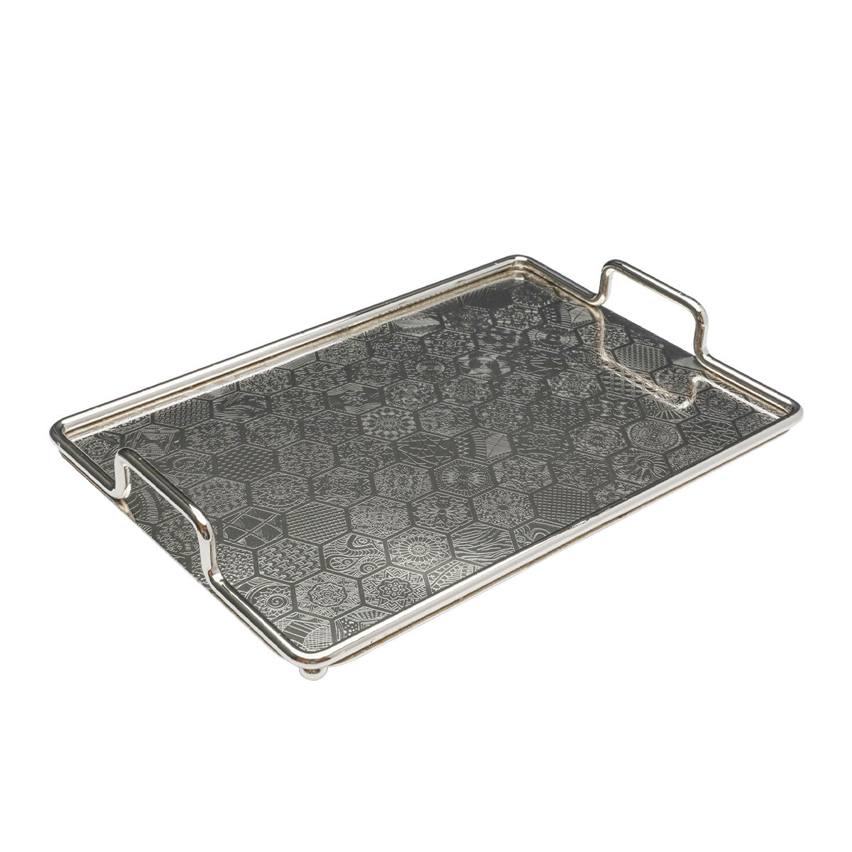 Tofaria steel in the hands of Al Saif Gallery, 40 x 28 x 2 cm, rectangle, engraved - silver product image 2
