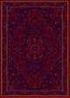سجاده بشاير شكل مستطيل، 1×2 سم، صنع آلياً - احمر product image 1