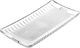 Al Saif Gallery Glass Serving Plate, Striped Rectangle, 28 x 14 x 2.5 cm - Clear product image 2