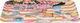 Al Saif Gallery porcelain dessert serving dish, 42 x 20.5 x 2 cm, rectangular, wooded - colored product image 1