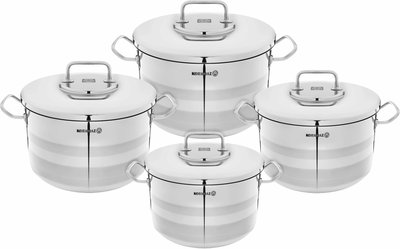 طقم قدور استيل كوركماز استرا ون، 8 قطع - فضي product image 2