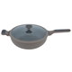 مقلاة جرانيت السيف غاليري(روبوست)، 32سم، غطاء زجاج، عميق - بني product image 2