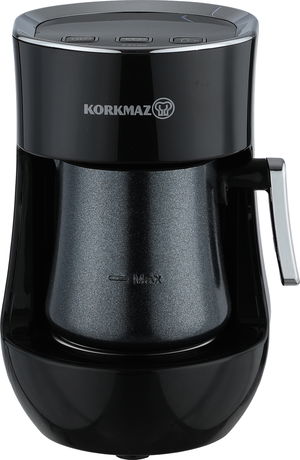 Korkmaz Turkish Coffee Maker, 17x14x23 cm, 700W, Touch Control - Black Silver product image