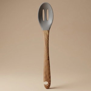 ملعقة خدمة سيليكون السيف غاليري، يد خشب - رمادي product image