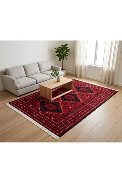سجادة بوليستر سجادتي، 160×230 سم، نقشة نجد - أحمر product image 6