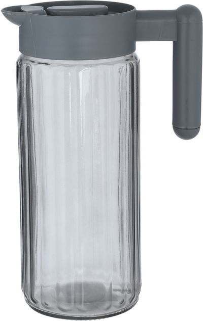 جيك زجاج مع غطاء هيرفين، 1.43 لتر - رمادي غامق product image 1