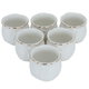 Al Saif Gallery porcelain Arabic coffee cups set, 6 pieces - white golden product image 2