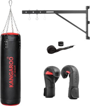 Kangaroo 11151515399 Sports Boxing Set, 4 Pieces - Black Red product image