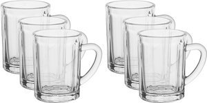 Alsaif Plus Glass Tea Cup Set, 88 ml, 6 Pieces - Clear product image