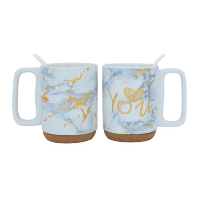 Al Saif Gallery Porcelain Mug Set, 2 Pieces, 300 ml - White product image 1