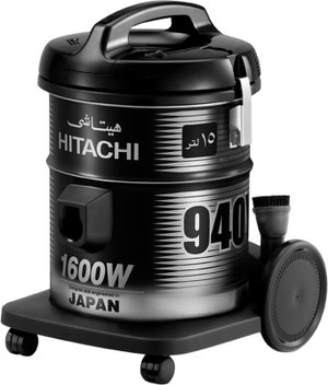 مكنسة برميل هيتاشي، 15 لتر، 1600 واط، CV-940YSS220BK(ME) - اسود product image