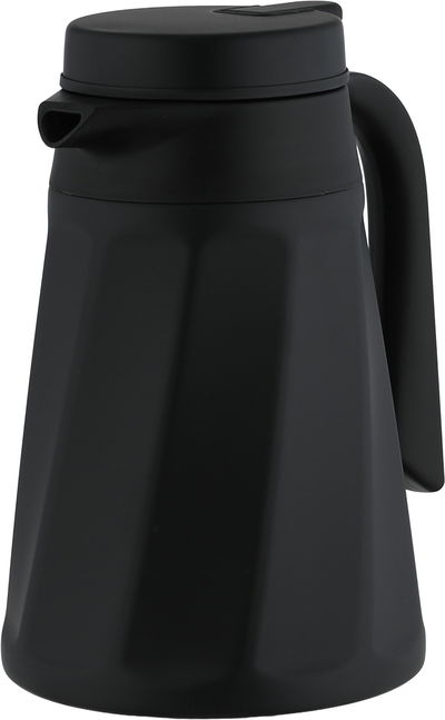 Tawq Al Saif Plus Thermos, 1.6 Liters, Glass Interior, Push-Button Lid - Black product image 3