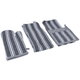 Set (towel, apron, gloves, pot holder) Fiber Alsaif Gallery, 4 pieces - white with gray product image 2