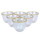 طقم فناجين قهوة عربي زجاج السيف غاليري، 6 قطع - شفاف product image 1