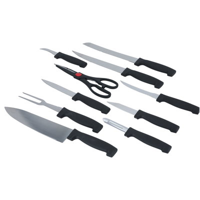 طقم تقطيع استيل السيف غاليري، 10 قطع - اسود product image 2