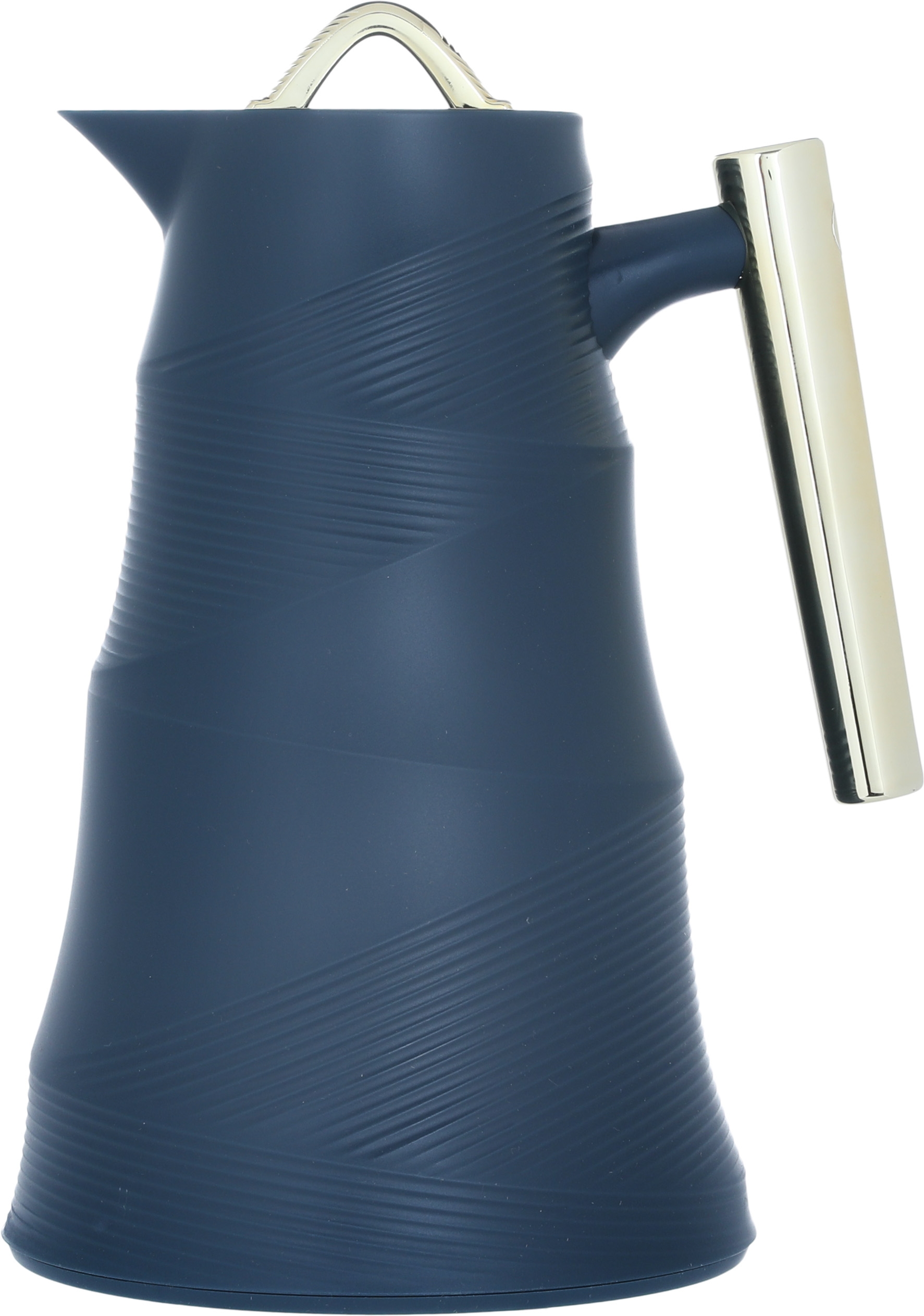 Bamboo Glory Thermos, 1 liter, glass inner container, plastic outer shell - dark blue product image
