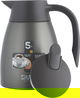 Shaha Thermos, 1 liter, stainless steel inner material, stainless steel outer body, pressure - gray product image 4