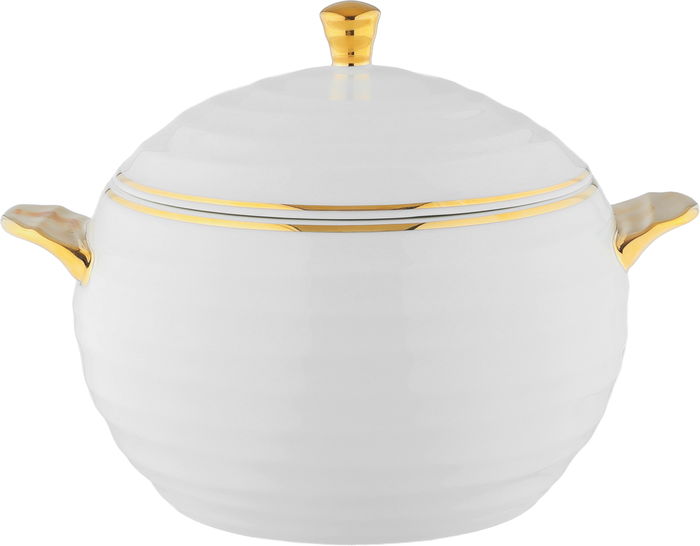 AlSaif Gallery Porcelain Dinner Set, 60 Pieces - White Gold product image 11