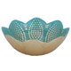 Al Saif Gallery Glass Serving Bowl, 13X13X5 Cm - Turquoise product image 1