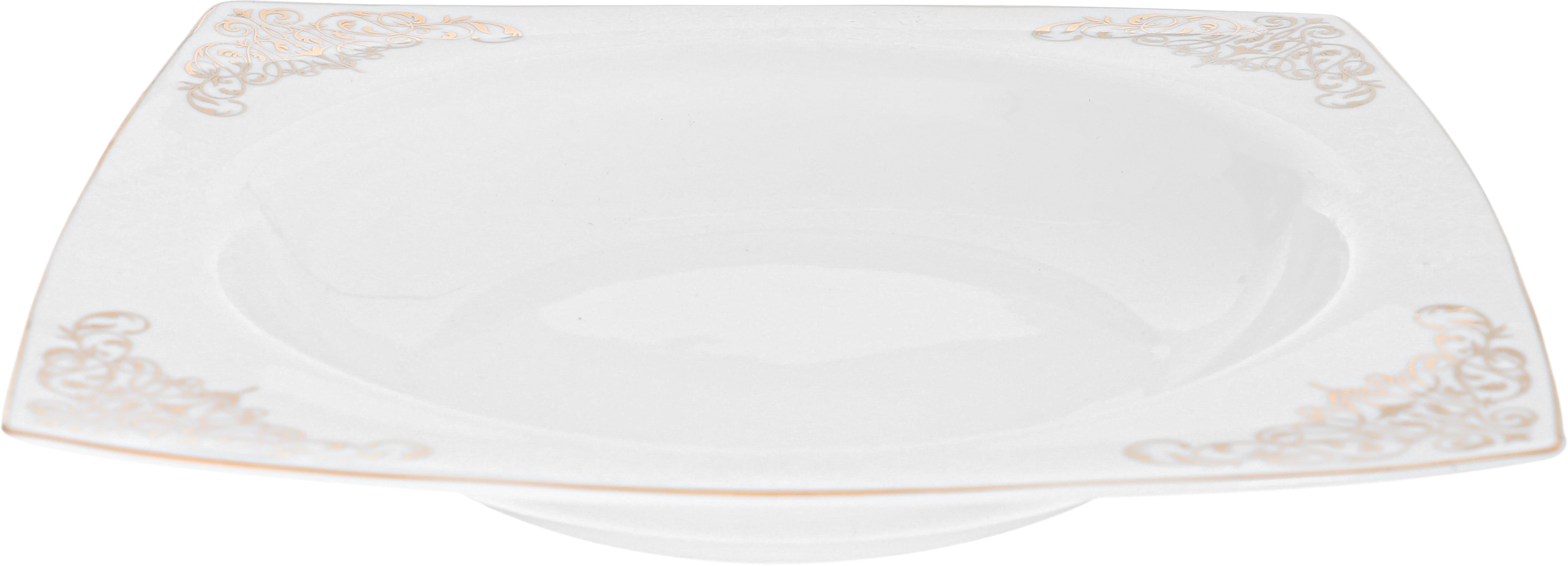 طقم سفرة بورسلان دانيا، 77 قطعة - ابيض ذهبي product image 16