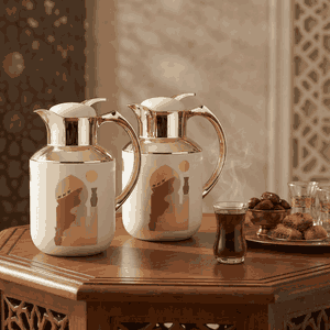 طقم ترامس فلوريا برو السيف غاليري، 1/0.5 لتر، حافظة داخلية زجاج حراري، هيكل خارجي استيل - بيج product image 2