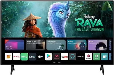 تلفزيون سمارت بدون حواف ارورا، 55 بوصة، 4K UHD، شاشة LED، اندرويد 14، يدعم الوايفاي، 2 منفذ USB، منفذين HDMI ، ريسيفر داخلي، AR-55LPS - اسود product image 1