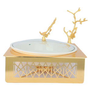 Al Saif Gallery porcelain food warmer, 12 inches, circular - white product image 2