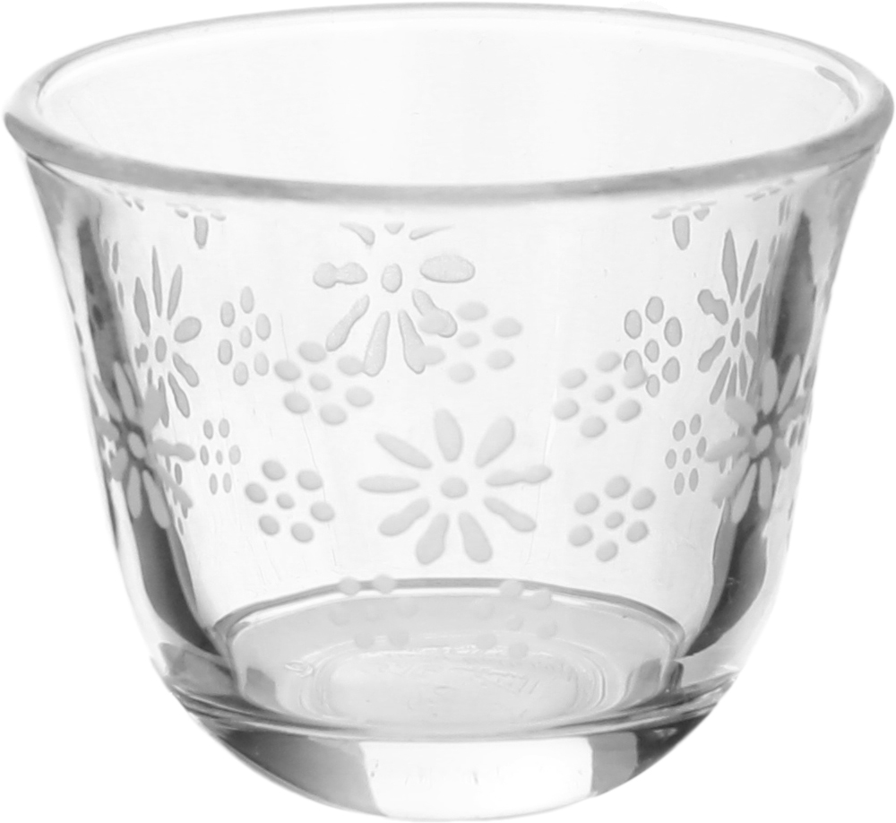 طقم تقديم بيالات و فناجين زجاج السيف غاليري، 25 قطعة مع سكرية - شفاف product image 2